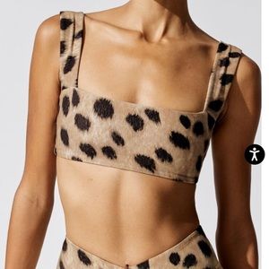 WeWoreWhat active leopard bandeau bra